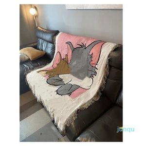 Blankets Sofa cover single chair towel Nordic small fresh red Sen sand hair towel dust-proof Size can be customized Blanket