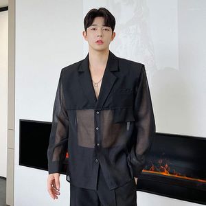 Herrjackor A10825 Fashion Men's Coats 2023 Runway Luxury European Design Party Style Clothing