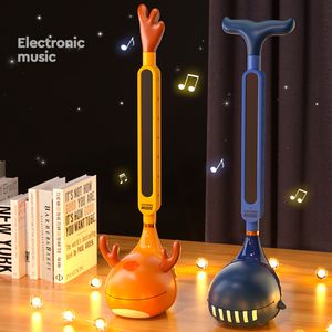 Drums Percussion Otamatone Instrumento musical eletrônico japonês Syntetizer portátil Tadpole Electric Tadringa Funny Toys For Boys Girl Christmas Gift 230216