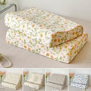 Pillow Case Floral Latex Cover Memory Foam Pillowcase Cushion 30x50/40x60cm Cotton For Bedroom