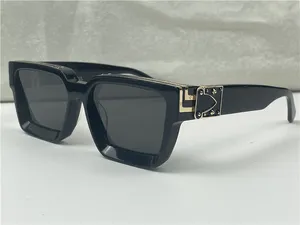 Nya modedesign fyrkantiga solglasögon Z1165W klassisk båge dubbel metallremsa version retro mångsidig stil uv400 skyddsglasögon
