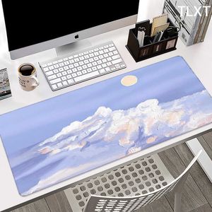 Mouse Pads Wrist Rests Large Pretty Mousepads Scenery Mouse Pad Computer Mousemats Mouse Mat 90x40cm Desk Mat For PC Keyboard Mat Table Pad 100x50cm T230215