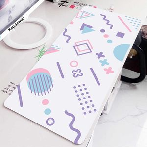 Mouse Pads Wrist Rests Cute Kawaii Keyboard Mat Gaming Desk Mats XXL Mouse Pad Gamer Carpet Deskpad Gaming Run for Office Home Large Computer Mousepads T230215