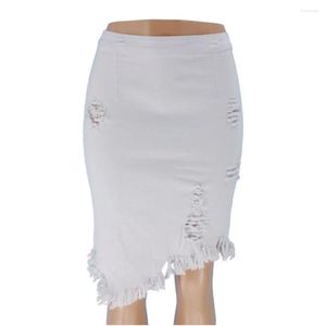 Юбки повседневные джинсы юбки женский джинсовый карандаш высокая талия белая уличная одежда Мода мини -летняя бодиконка сама Сайа Куро