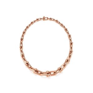 Collana girocollo in oro 18 carati con design a catena per collane da donna Collegamento di fornitura di gioielli squisitiA
