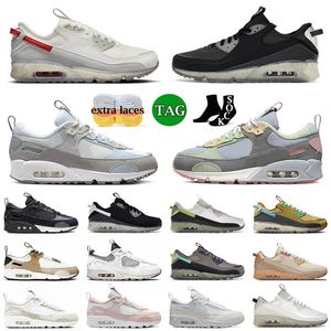 2023 Scarpe da corsa sportive Terrascape 90 Black Lime Ice Sail Sea Glass anni '90 Futura Light Bone Rattan Scarpe da ginnastica da donna da uomo Sneakers 36-45