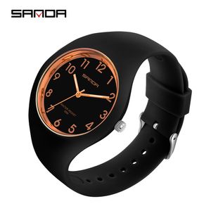 Children's watches SANDA Brand Children's Watches Fashion Kids Silicone Waterproof Quartz Wristwatch Boys Sport Watches For Girls Gift Clock 230216