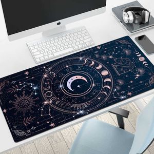 Mouse Pads Wrist Rests Tarot Card Mouse Pad Kawaiis Mousepad Genshin Impact Gaming Accessories Aesthetics Cute Desk Mat Keyboard Pad for Computer Mouse T230215