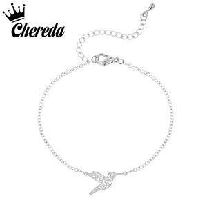Bangle Chereda Stainless Steel Cute Bird Bracelet For Women Friend Charm Bracelets Sister Mom Gifts Party Birthday Jewelry