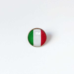 Partys Italy National Flag Brosch World Cup Football Brosch High Class Banket Party Gift Decoration Crystal Commemorative Metal Badge