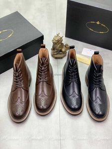 2023 Boots Men Designer Winter Fashion Martin Boots Luxurys Brown Black Classic Muds Dress Casual обувь