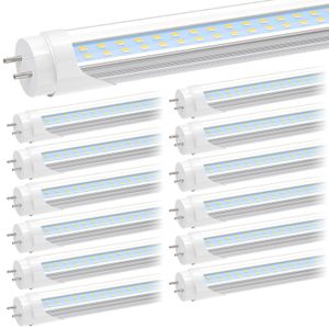 Luzes T8 de 4 p￩s LEDs LED G13 L￢mpadas de tubo 24W 5000K T10 T12 Tubos de LED de 4 p￩s Substitui￧￣o para acess￳rios fluorescentes