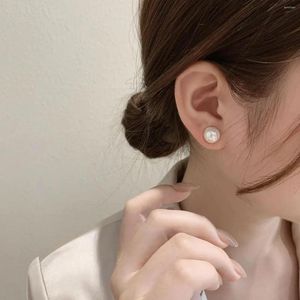 Orecchini a bottone Perle d'imitazione di lusso magnetiche Senza foro per l'orecchio Per le donne Orecchini di cristallo di moda Regalo di gioielli eleganti da sposa