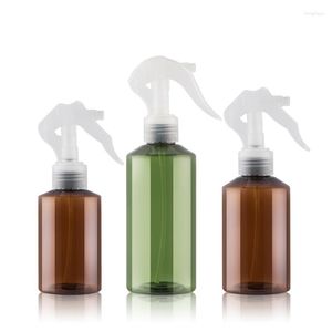 収納ボトル茶色の緑緑100ml 150ml 200ml 500ml 24pcsプラスチック空のトリガースプレーファインミストスプレーコンテナヘアドレッシングツール