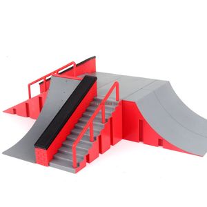 Novel Games Finger Skateboards Skate Ramp Parts Set Toy Finger Bike Fingers Training Sport Fingerboard Toys Skate Park Ramp Toy for Children 230216