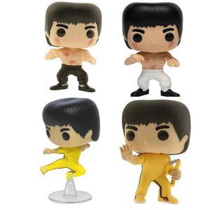 أرقام Funko Pop Bruce Lee Anime #218 #219 PVC Action Figure Toldible Toys Toys Childrens Gift235H