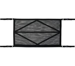 Bilarrangör tak tak interiör last blixtlås netto universal förvaring väska sundries justerbara mesh pocket accessoarer3915357