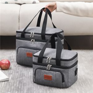Koffer Isolierte Lunchtasche für Frauen Große Kapazität Thermo-Picknickbox mit Schultergurt Wasserabweisender Reißverschluss Meal Prep Cooler Pack 230216