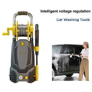 Ferramentas de lavagem de carros totalmente automáticas portáteis Máquina de limpeza de carros de tensão inteligente portátil 220V Home Artefato de limpeza de pistolas de água de alta pressão
