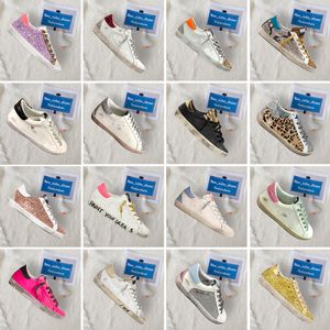 Quality Designer Italy Brand goldens Shoes Women Casual Shoes Golden Superstar Sneakers Sequin Classic White Do-old Dirty Super star Man 2023 luxury Shoe