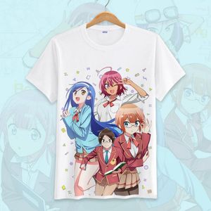 Mens T Shirts Anime Bokutachi Wa Benkyou Ga Dekinai Shirt Vi lär oss aldrig Furuhashi Fumino Ogata Rizu Top Tee Kawaii Harajuku Casual Tshirt