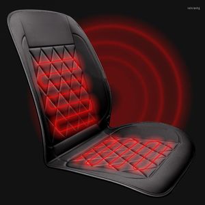 Carpets 1x Auto Electric Heated Pad 12V Car Seat Cushion Winter Covers Universal Conjoined Supplies