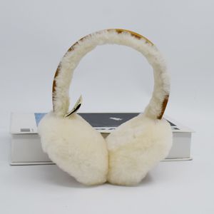 Ear Muffs Wełna cieplejsza zimowa owcza skóra dla kobiet Męs