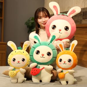Regalo di Pasqua Rabbit Plush Toys Creative Cartoon Fruit Plush Toy Bambole Hold Culle Doll Regalo per bambini LT0008