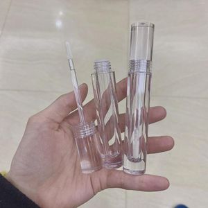 Storage Bottles 20/50pcs10ml Transparent Empty Lip Gloss Tube Container Lipstick Tubes Refillable Packaging With Wand