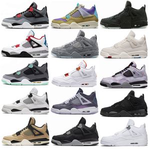 Buty do biegania w butach do koszykówki Jumpman 4 mężczyzn Designerowie Trenerowie designowania jeźdźca biała czarny niebieski żółty uniwersytet Czerwony Sporty Rozmiar 36-47