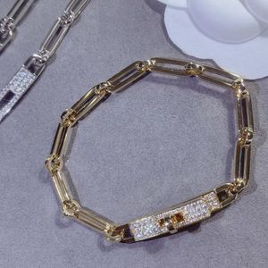 Hot lussuosi braccialetti a catena per le donne Lettera Round H Lock Jewelry S925 Set di braccialetti in argento France Quality Golden Rose Gold Bracciale di qualità superiore