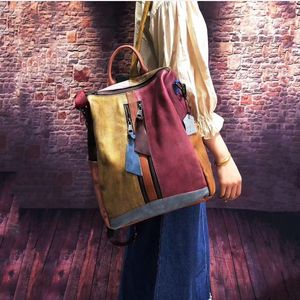 zaino donna zaini convertibili in vera pelle femminile borsa da scuola zaino in pelle da donna per ragazza mochila feminina248d