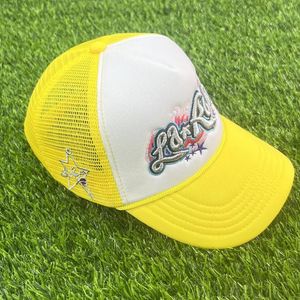 Encn Ball Caps All-Match för män och kvinnliga bokstäver broderi Sunrise Trucker Hat Mesh Baseble Baseball Cap