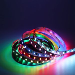 Strips 100m 20x5m WS2818 (إصدار ترقية WS2811) RGB LED Strip Light 30leds/M 60leds/M DC12V قابلة للعنوان المرنة الرقمية USALIGHT