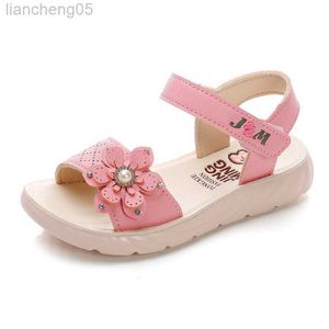 Sandali Fiore Sandali per bambini Scarpe da bambina per bambini Sandali estivi per bambini Scarpe da scuola per ragazze Scarpe da spiaggia per bambini Zapatos Para Nena ks589 W0217