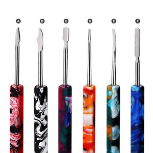 Resin Rosin Dab Tool Accessories 6 types 160mm Resin Stainless Steel Wax Vape Dabber Vaporizer Pen DHL Free