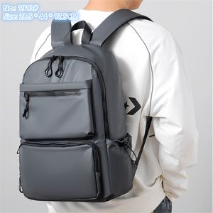 Bolsas de ombro de homens de fábrica 3 cores leves, confortáveis ​​e impermeáveis ​​mochila de moda simples e versátil bolsa de couro sólido color