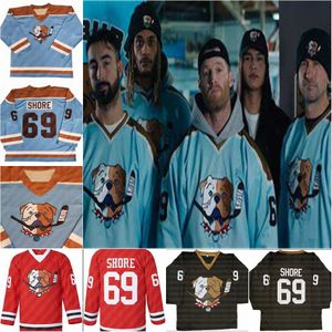 69 Shoresey Sudbery Blueberry Letterkenny Hokey Jersey Kırmızı Siyah Mavi Özel Herhangi Bir Numara Herhangi Bir İsim