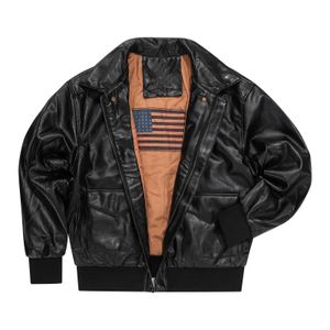 Jackets masculinos Inverno Retro Leather Outwear Bomer Winderbreaker Casual Motorcycle Colar de pele masculina Outcoat 230217