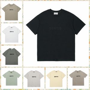 2023スプリングコットンウール卸売Tシャツサマーフロント3DシリコンロゴTシャツティースケートボード特大男性女性半袖TシャツサイズS-XL