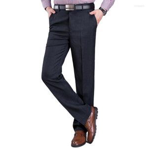 Men's Suits Men's Suit Pants High Quality Men Dress Waist Loose Business Formal Thick Anti-wrinkle Non-iron