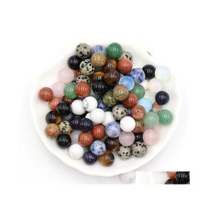 Stone 10mm chakra Loose Reiki Healing Natural Ball Bead Palm Quartz Mineral Crystals Tumbled Gemstones Handbit Yoga Vipjewel Drop Dhwel