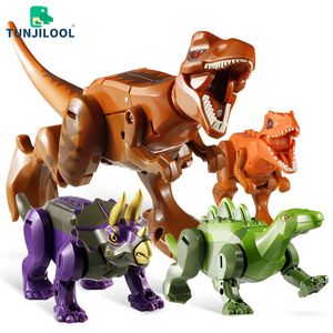 Figuras de brinquedo de ação Transformação Robô Dinosaur Toys Dinosaurs Warrior Mech Robô de deformação Tyrannosaurus stegossaurus modelo brinquedo infantil presente 230217