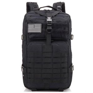 Ikon 34L Tactical Assault Pack ryggsäck Army Molle Waterproof Bug Out Bag liten ryggsäck för utomhusvandring camping HuntingBl301L