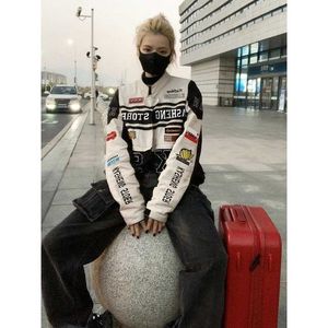 Kadın Hoodies Sweatshirts 2022 Yaz Bombacı Kadınlar Artı Boyutlu Ceket Koreli Ceket Kadınlar Uzun kollu trençkot Kore Çıkarılabilir Motosiklet Ceket T230217
