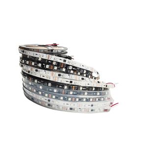 Strip light 5M 30/60LEDs/M 2811 Pixel Programmable Individual Addressable LED Strip lighting WS2811 5050 RGB 12V Black LED Tape Lights usastar