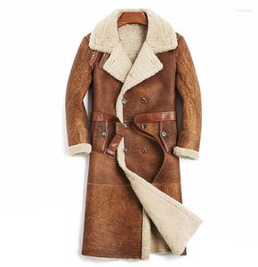 Men's Jackets 2023 WINTER MEN'S FASHION CASUAL SHEEP FUR SHEEPSKIN Surface Shearling Wool Llining Short DEISGN Biker JACKET COAT