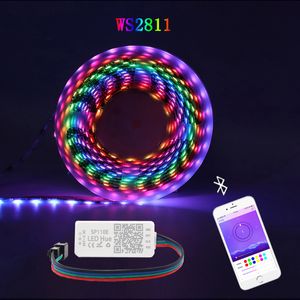 WS2811 5050デジタルRGBストリップ60LED/M IP67チューブ防水ドリームマジックカラー12V LEDストリップ30LED/MベッドルームデスクホームデコレーションUSASTAR