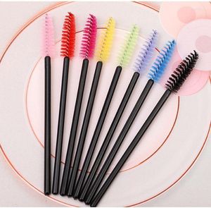 Makyaj Fırçaları 50 PCS Kirpik Tek Kullanımlık Maskara Asaları Aplikatör Makarıklar Göz Kirpikleri Kozmetik Kaş Fırçası Araçlar Makeup Harr22