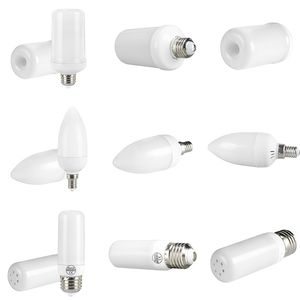Lâmpadas de chama LED lâmpadas 3 modos Bulbos de fogo E26 Lâmpada de chama base, festa de Natal para decoração caseira interna e externa Crestech168